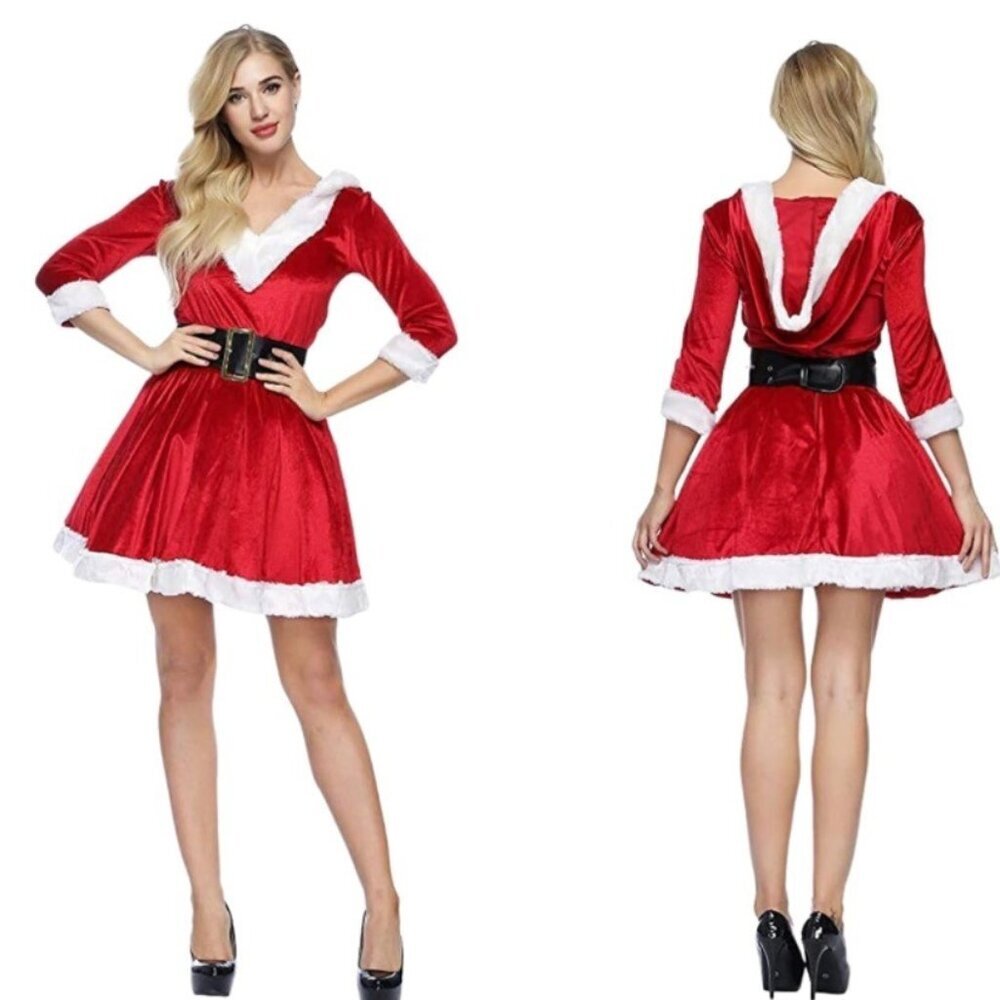 Christmas Mrs claus costume sexy Christmas Dress Size S